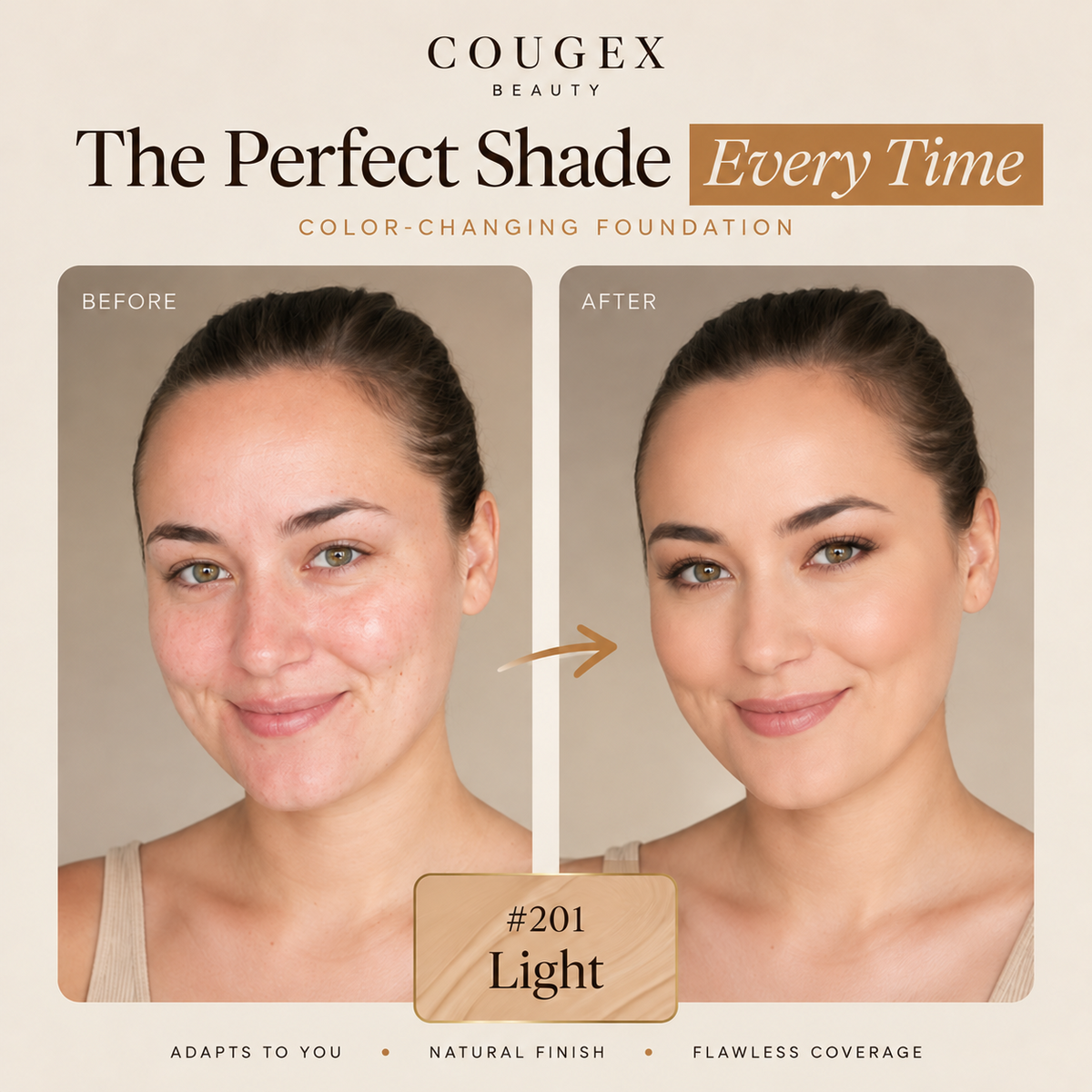 Cougex™ Color-Adapting Foundation Stick