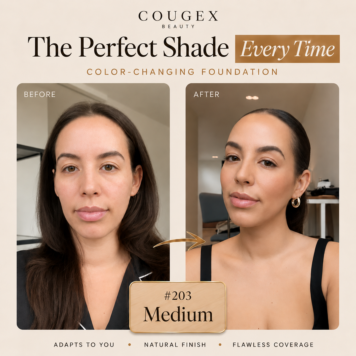 Cougex™ Color-Adapting Foundation Stick